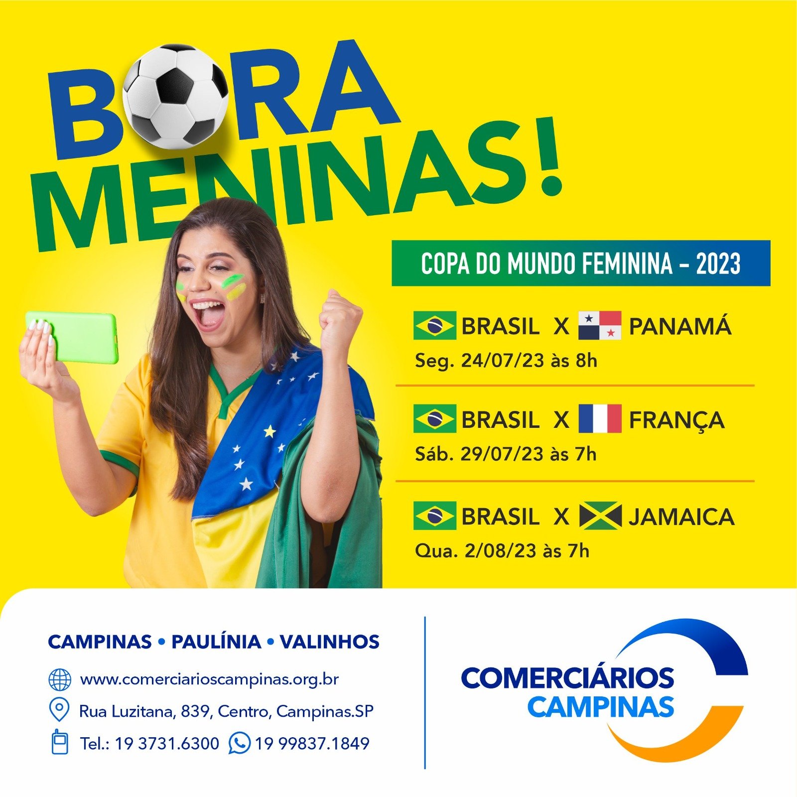 Copa do Mundo Feminina 2023: jogos do Brasil