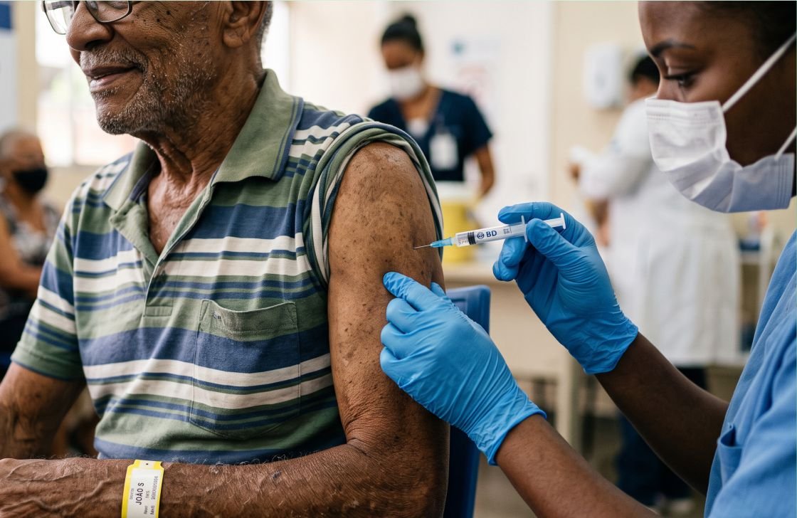 FAMÍLIA COMERCIÁRIA | Proteção garantida: SUS libera vacina Pneumo 20 para idosos com mais de 85 anos