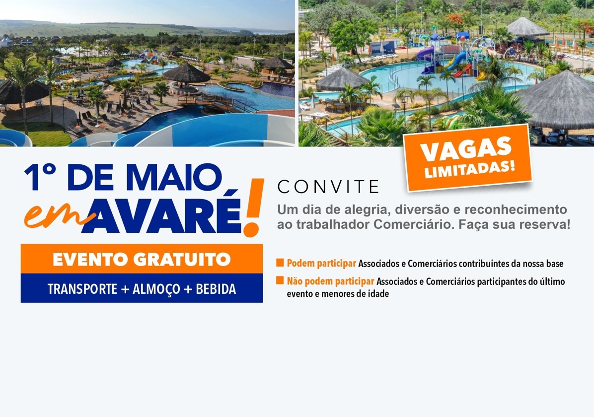 CONVITE | 1º de Maio em Avaré 